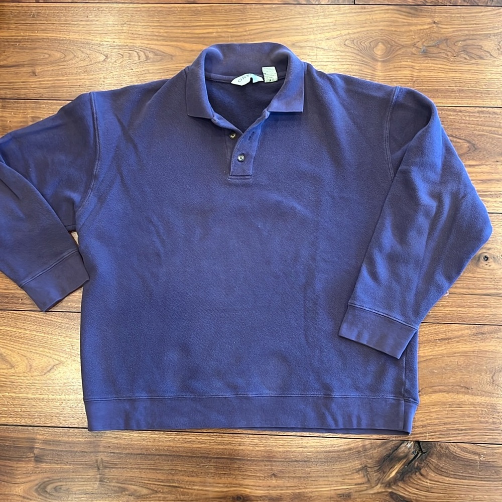 Orvis men’s cotton button neck knit pullover. XL. Excellent condition.